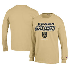 NHL Yellow Vegas Golden Knights Champion Long-Sleeve Jersey T-Shirt