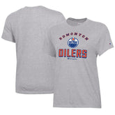 NHL Heather Gray Edmonton Oilers Champion Women's Core T-Shirt