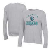 NHL Heather Gray Seattle Kraken Champion Women's Core Long Sleeve T-Shirt