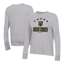 NHL Heather Gray Vegas Golden Knights Champion Women's Core Long Sleeve T-Shirt
