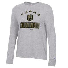 NHL Heather Gray Vegas Golden Knights Champion Women's Core Long Sleeve T-Shirt