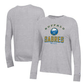 NHL Heather Gray Buffalo Sabres Champion Women's Core Long Sleeve T-Shirt