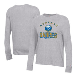 NHL Heather Gray Buffalo Sabres Champion Women's Core Long Sleeve T-Shirt