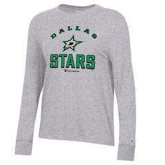 NHL Heather Gray Dallas Stars Champion Women's Core Long Sleeve T-Shirt