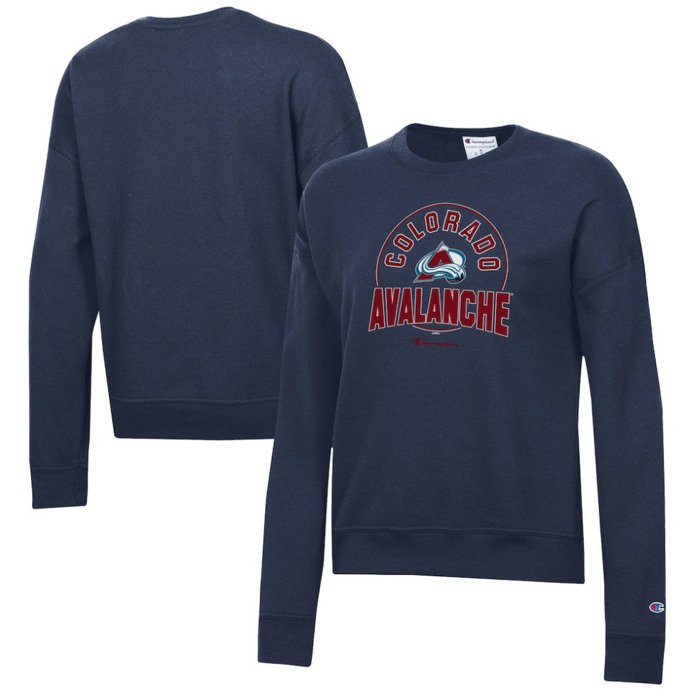 NHL Navy Colorado Avalanche Champion Women's Powerblend Pullover Sweatshirt