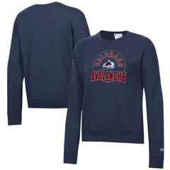NHL Navy Colorado Avalanche Champion Women's Powerblend Pullover Sweatshirt