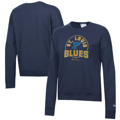 NHL Navy St. Louis Blues Champion Women's Powerblend Pullover Sweatshirt