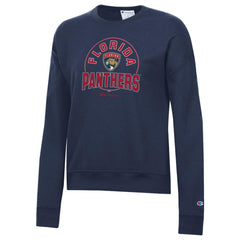 NHL Navy Florida Panthers Champion Women's Powerblend Pullover Sweatshirt