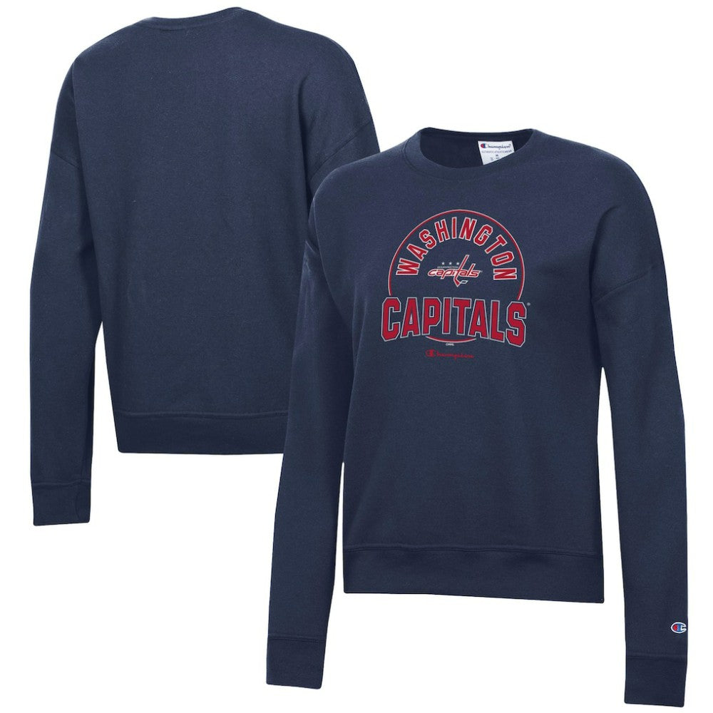 NHL Navy Washington Capitals Champion Women's Powerblend Pullover Sweatshirt