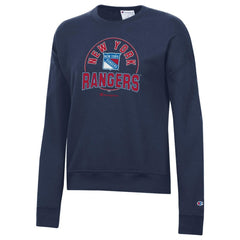 NHL Navy New York Rangers Champion Women's Powerblend Pullover Sweatshirt