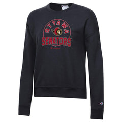 NHL Black Ottawa Senators Champion Women's Powerblend Pullover Sweatshirt