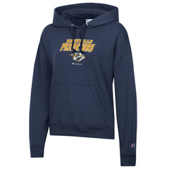 NHL Navy Nashville Predators Champion Women's Powerblend Fleece Pullover Hoodie