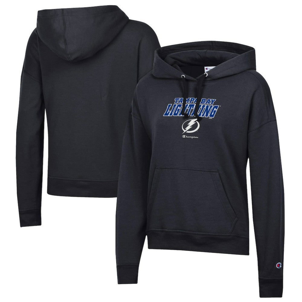 NHL Black Tampa Bay Lightning Champion Women's Powerblend Fleece Pullover Hoodie