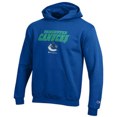 NHL Royal Vancouver Canucks Champion Youth Eco Powerblend Pullover Hoodie