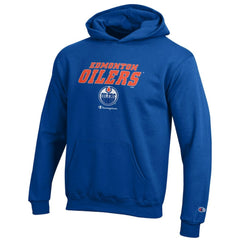 NHL Royal Edmonton Oilers Champion Youth Eco Powerblend Pullover Hoodie