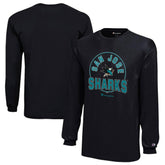 NHL Black San Jose Sharks Champion Youth Long-Sleeve Jersey T-Shirt