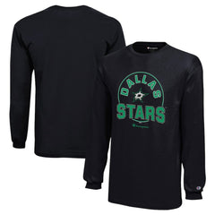 NHL Black Dallas Stars Champion Youth Long-Sleeve Jersey T-Shirt