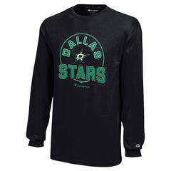 NHL Black Dallas Stars Champion Youth Long-Sleeve Jersey T-Shirt