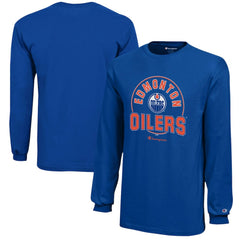 NHL Royal Edmonton Oilers Champion Youth Long-Sleeve Jersey T-Shirt