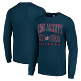 NHL Navy Columbus Blue Jackets Starter Logo Graphic Long Sleeve T-Shirt