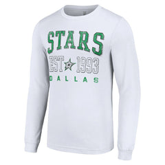 NHL White Dallas Stars Starter Logo Graphic Long Sleeve T-Shirt