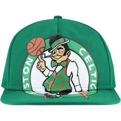 NBA Boston Celtics Oversized Puff Print Logo Golfer Snapback Hat