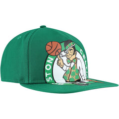 NBA Boston Celtics Oversized Puff Print Logo Golfer Snapback Hat
