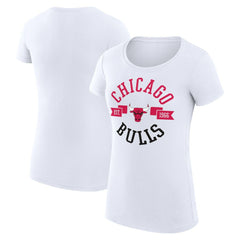 NBA Chicago Bulls G-III 4Her by Carl Banks Women's Super-Slim Fit Lightweight Large City Logo T-Shirt sale