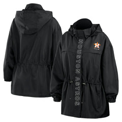 MLB Houston Astros WEAR by Erin Andrews Women's Full-Zip Windbreaker Hoodie Jacket