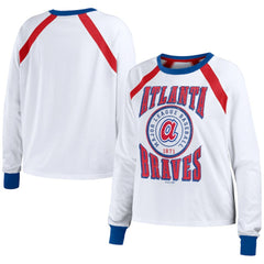 MLB Atlanta Braves WEAR by Erin Andrews Women's Raglan Long Sleeve T-Shirt