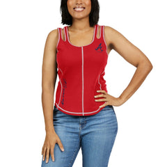 MLB Atlanta Braves WEAR by Erin Andrews Women's Contrast Stitch Tank Top