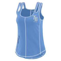 MLB Tampa Bay Rays WEAR by Erin Andrews Women's Contrast Stitch Tank Top