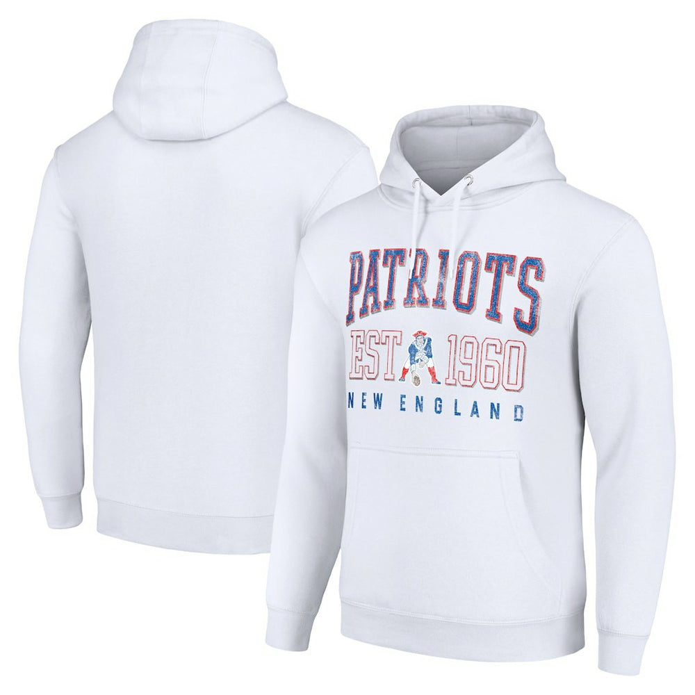 Starter Unisex Throwback Logo Pullover Hoodie - New England Patriots