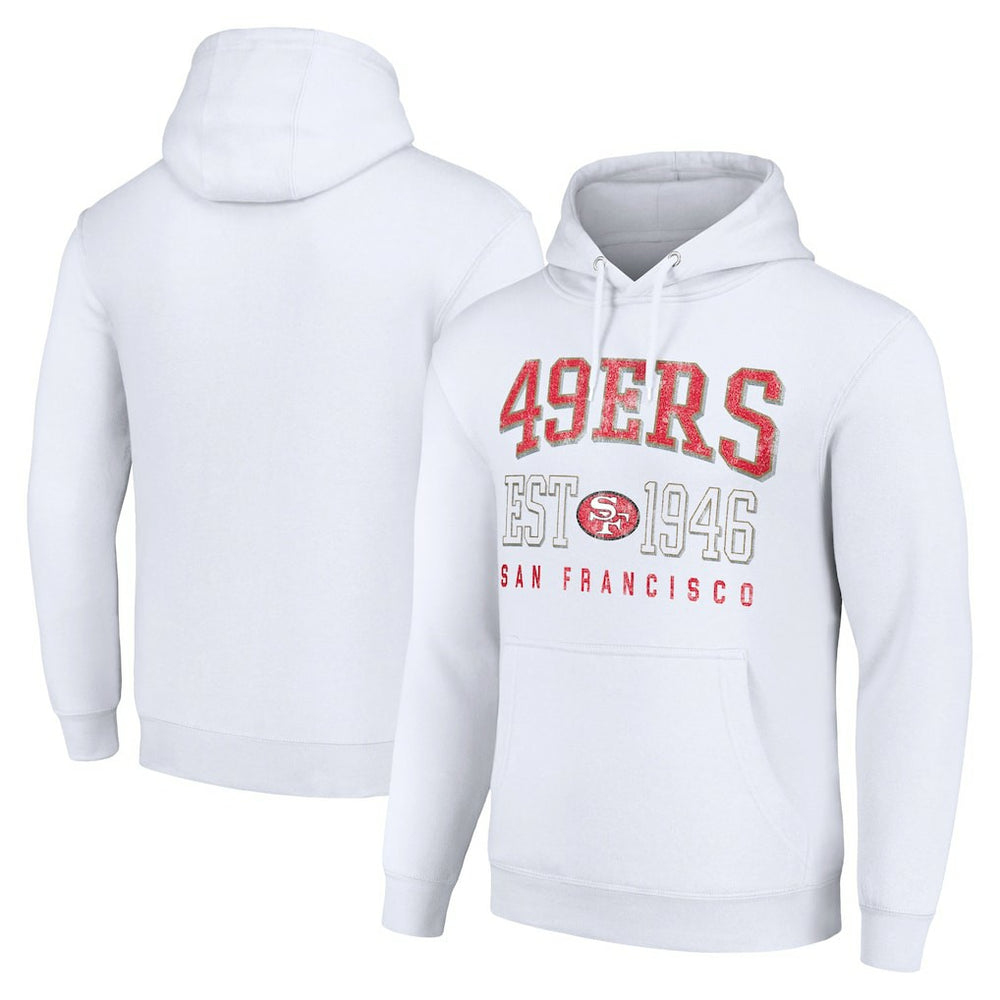 Starter Unisex Throwback Logo Pullover Hoodie - San Francisco 49ers