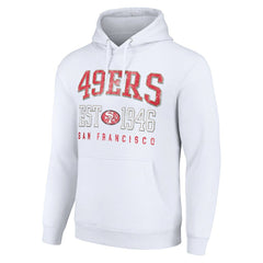 Starter Unisex Throwback Logo Pullover Hoodie - San Francisco 49ers