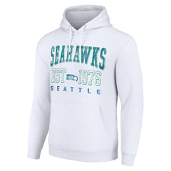 Starter Unisex Throwback Logo Pullover Hoodie - Seattle Seahawks