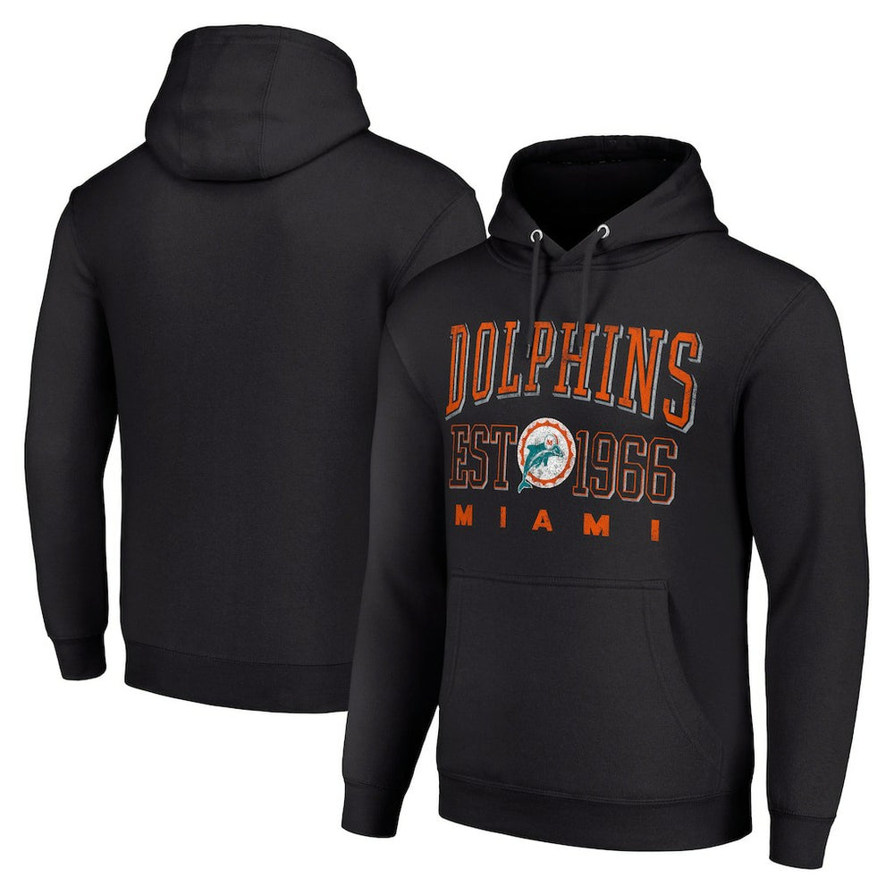 Starter Unisex Throwback Logo Pullover Hoodie - Miami Dolphins