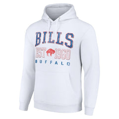 Starter Unisex Throwback Logo Pullover Hoodie - Buffalo Bills