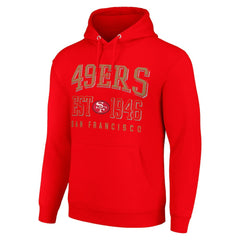 Starter Unisex Throwback Logo Pullover Hoodie - San Francisco 49ers