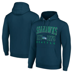 Starter Unisex Throwback Logo Pullover Hoodie - Seattle Seahawks