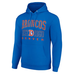 Starter Unisex Throwback Logo Pullover Hoodie - Denver Broncos