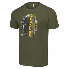 Starter Half Helmet Logo T-Shirt - Green Bay Packers