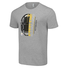 Starter Half Helmet Logo T-Shirt - Pittsburgh Steelers