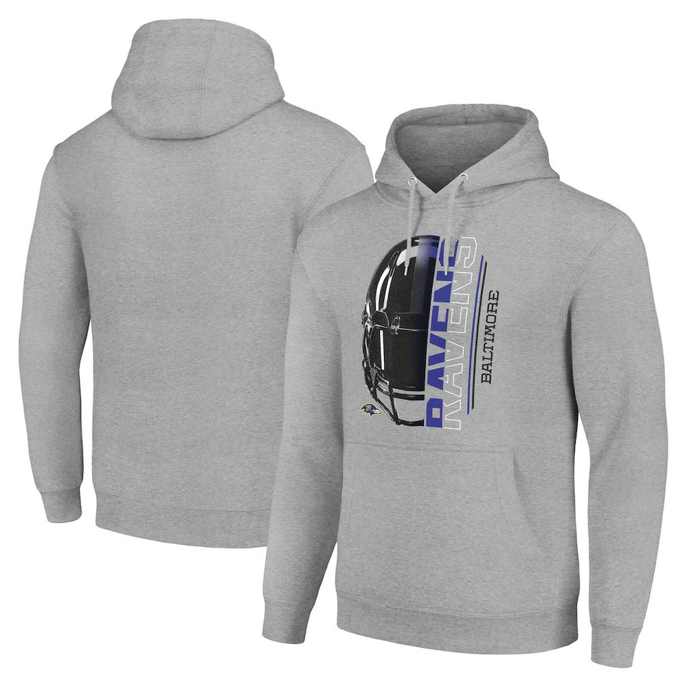 Starter Unisex Half Helmet Logo Pullover Hoodie - Baltimore Ravens