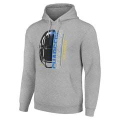 Starter Unisex Half Helmet Logo Pullover Hoodie - Los Angeles Chargers