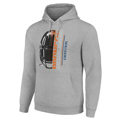 Starter Unisex Half Helmet Logo Pullover Hoodie - Denver Broncos
