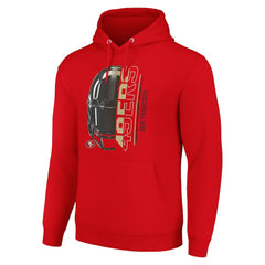 Starter Unisex Half Helmet Logo Pullover Hoodie - San Francisco 49ers