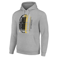 Starter Unisex Half Helmet Logo Pullover Hoodie - Pittsburgh Steelers
