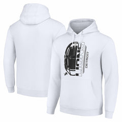 Starter Unisex Half Helmet Logo Pullover Hoodie - Detroit Lions