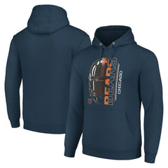 Starter Unisex Half Helmet Logo Pullover Hoodie - Chicago Bears